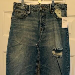 Good American Jean Skirt